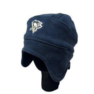 Pittsburgh Penguins Labatt Blue Beer Fleece NHL Helmet Hat Winter Ski Beanie Cap